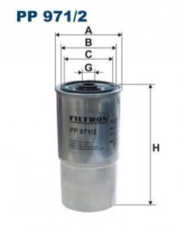 Топливный фильтр FILTRON PP971/2 (фото 1)