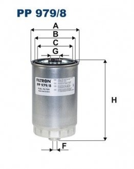 Паливний фільтр FILTRON PP979/8