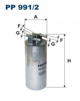 Паливний фільтр FILTRON PP991/2 (фото 1)