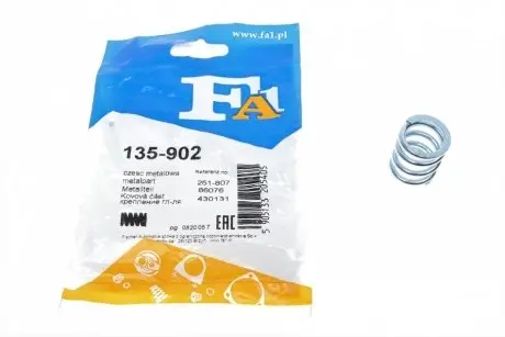 Пружина, глушитель FISHER 135-902