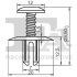 Клипса крепления обшивки (к-кт 5 шт) BMW FISHER 10-30004.5 (фото 2)