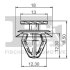 Клипса крепления обшивки (к-кт 5 шт) Citroen/Peugeot/Renault FISHER 10-40028.5 (фото 2)