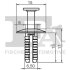 Клипса крепления обшивки (к-кт 10 шт) MB/VAG/BMW (черная) FISHER 11-20021.10 (фото 2)