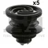 Клипса пластмассовая универсальная (к-кт 5шт) VAG Seat Skoda FISHER 11-40008.5 (фото 1)