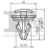 Кліпса кріплення молдингу VW Polo/Skoda Kodiaq 09- FISHER 11-40078.5 (фото 2)