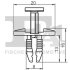 Клипса крепления подкрыла (обшивки) (к-кт 10шт) Citroen Berlingo/Peugeot Partner FISHER 21-20009.10 (фото 2)