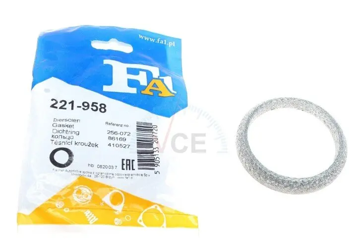 Уплотнительное кольцо, труба выхлопного газа FISHER 221-958 (фото 1)