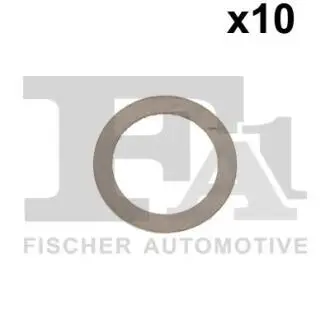 Прокладка пробки сливного масляного поддона audi/fiat/mazda/opel/renault (14x21x1.5) (к-кт 10шт) FISHER 232.150.010