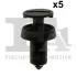 Клипса крепления обшивки (к-кт 5шт) Renault Trafic 14- Fiat Panda 12- FISHER 33-30002.5 (фото 1)