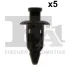 Клипса крепления (к-кт 5шт) Honda Legend 91-96 Subaru Impreza 92-08 FISHER 76-30005.5 (фото 1)