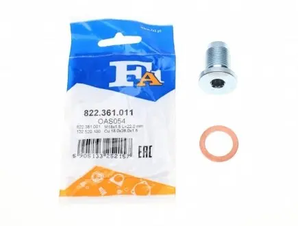 Резьбовая пробка, масляный поддон FISHER 822.361.011