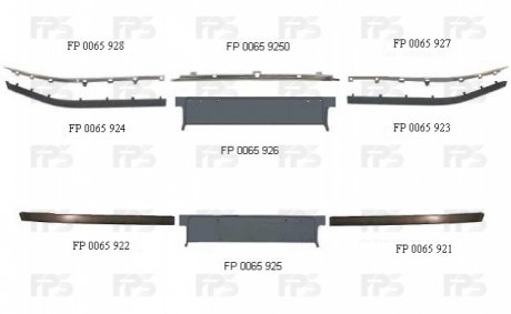 Накладка бампера FPS FP 0065 921