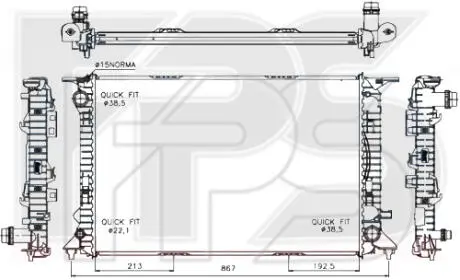 Радіатор охолодження FPS FP 12 A192
