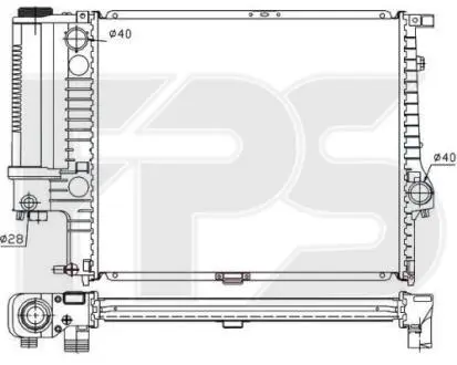 Радіатор охолодження FPS FP 14 A18