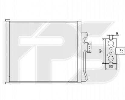 Конденсатор кондиционера FPS FP 14 K17 (фото 1)