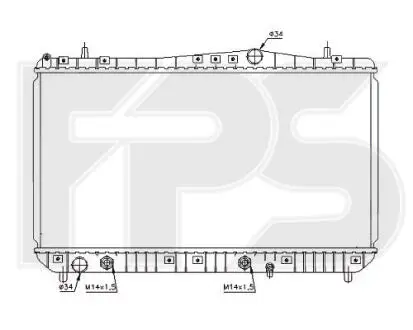 Радіатор охолодження FPS FP 17 A702