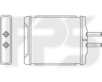 Радиатор печки FPS FP 17 N184