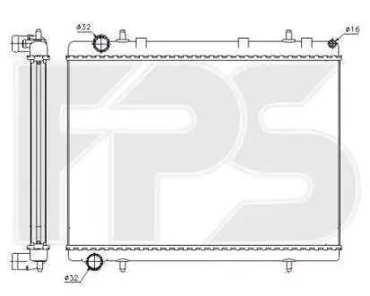 Радіатор охолодження FPS FP 20 A1442