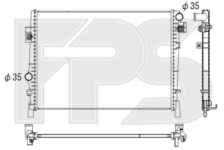 Радиатор охлаждения FPS FP 24 A558 (фото 1)
