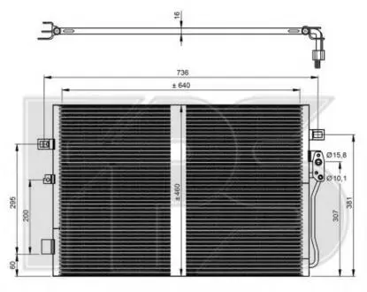 Конденсатор кондиционера FPS FP 24 K455