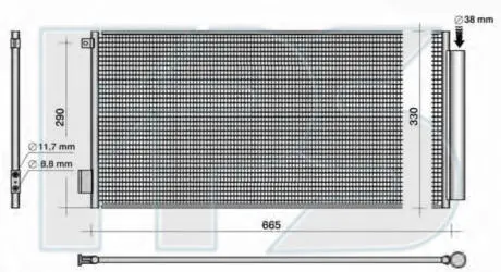 Конденсатор кондиционера FPS FP 26 K447