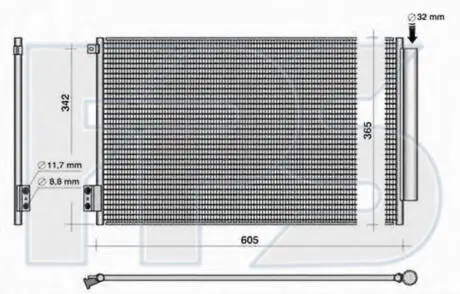 Конденсатор кондиционера FPS FP 26 K448