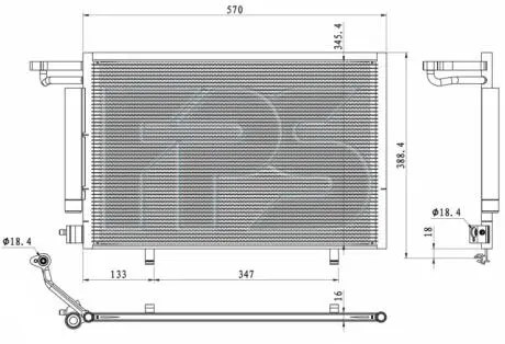 Конденсатор кондиционера FPS FP 28 K068