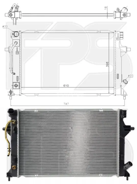 Радиатор охлаждения FPS FP 32 A542 (фото 1)