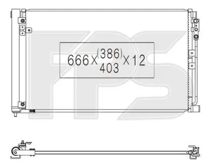 Конденсатор кондиционера FPS FP 33 K358