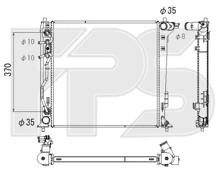 Радиатор охлаждения FPS FP 40 A798 (фото 1)
