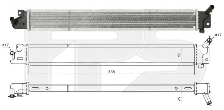 Радіатор охолодження FPS FP40A858 (фото 1)