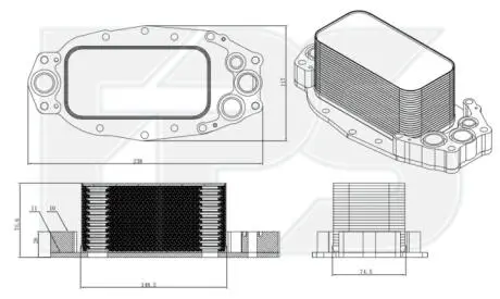 Радиатор масляный FPS FP 43 B10