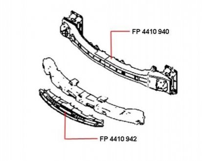Крепление бампера FPS FP 4410 942