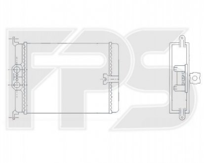 Радиатор печки FPS FP 46 N123 (фото 1)