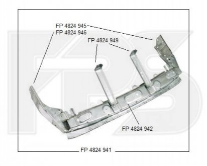 Крепление металлическое FPS FP 4824 946