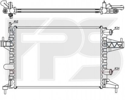 Радиатор охлаждения FPS FP 52 A265 (фото 1)