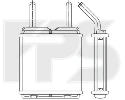 Радіатор пічки Asc(С),Corsa(A), K(E) FPS FP 52 N35