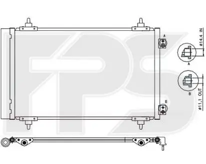 Конденсатор кондиціонера FPS FP 54 K239
