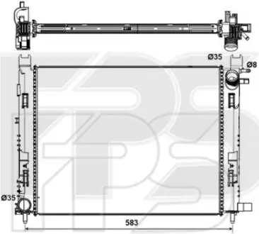Радиатор охлаждения FPS FP 56 A118
