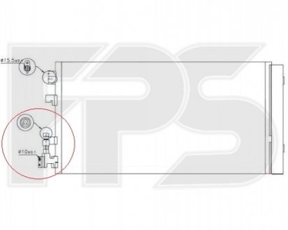 Конденсатор кондиціонера FPS FP 56 K165 (фото 1)