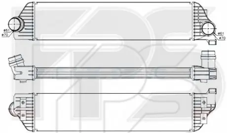 Радиатор наддува FPS FP 56 T04