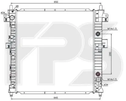 Радиатор охлаждения FPS FP 66 A1421