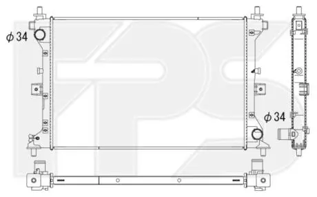 Радіатор охолодження FPS FP 68 A644