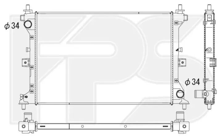 Радіатор охолодження FPS FP 68 A644 (фото 1)