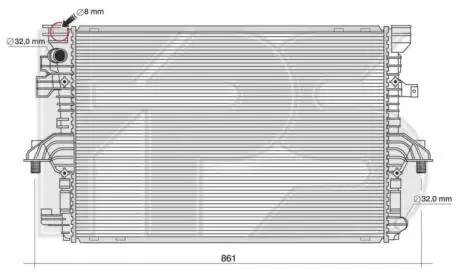 Радиатор охлаждения FPS FP 74 A785
