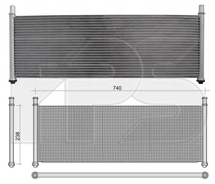 Радиатор охлаждения FPS FP 85 A859 (фото 1)
