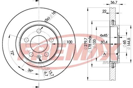 Диск тормозной FREMAX BD-5603