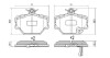 Комплект гальмівних колодок, дискове гальмо FREMAX FBP-1133 (фото 1)