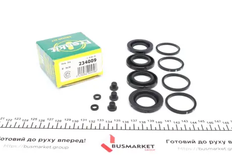 Ремкомплект гальмівного супорта AUDI 100 76-82,COUPE 90-96;BMW 02 67-77,02 Touring 71-75 FRENKIT 234009