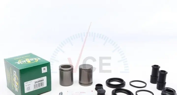 Ремкомпл. супорта пер. A4 B5 94-/A6 C5 96-/Passat B5 00-(+ 2 поршні/ів/43 mm)(Lucas) FRENKIT 243960 (фото 1)